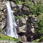 Wasserfall in Saas Balen dem wir auf der Heimfahrt von Täsch noch einen ...