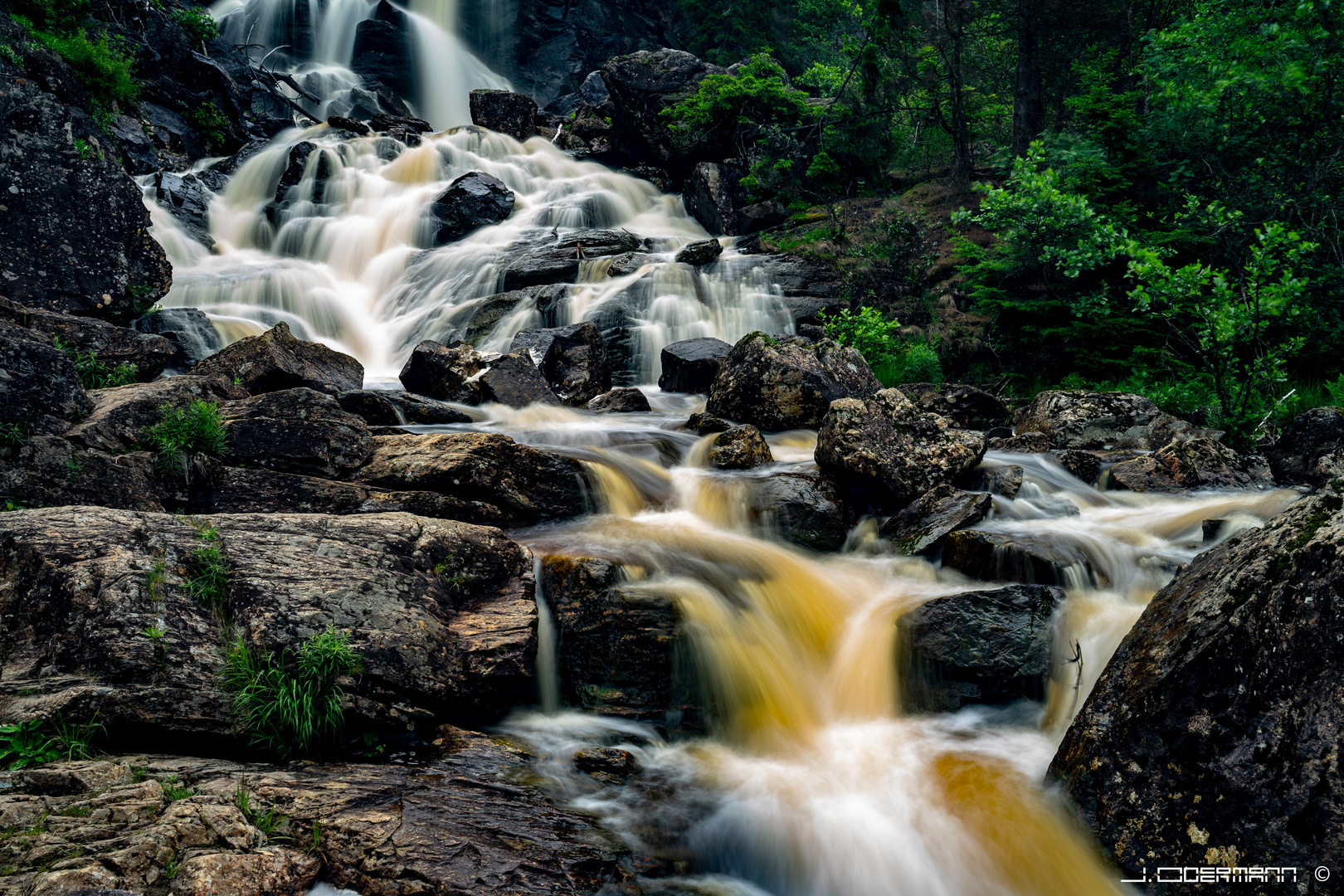 Wasserfall in Schweden