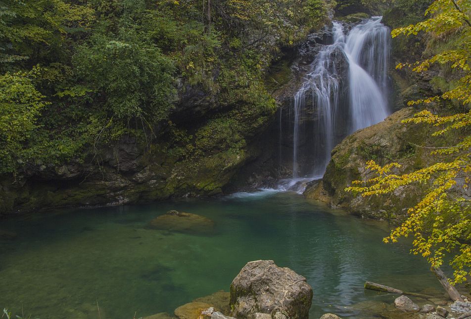 Wasserfall in Slowenien