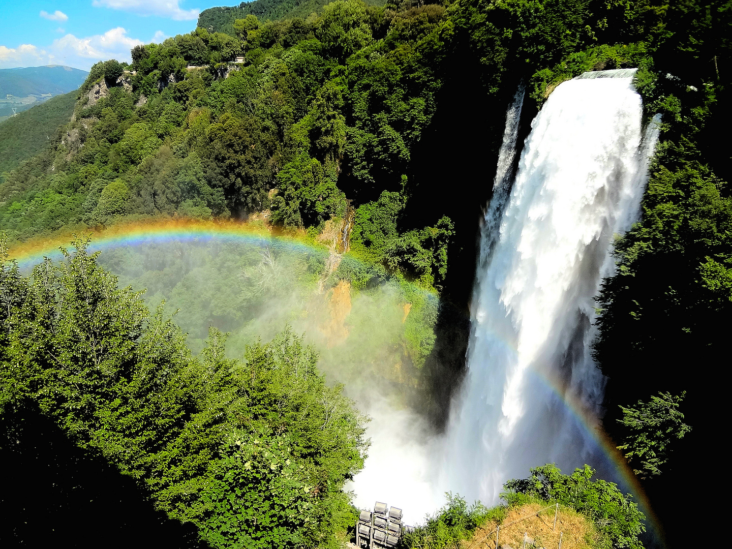 Wasserfall in Terni, Lazio, Italien