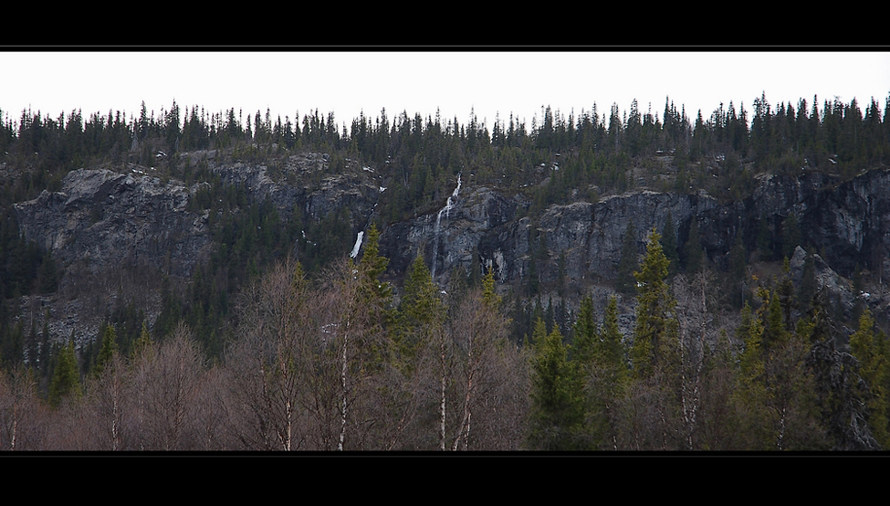 Wasserfall in West-Bergnäs