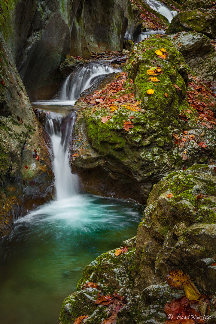 Wasserfall-Kaskaden im Badlgraben