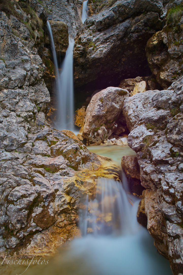 Wasserfall kurz vor dem Sellajoch