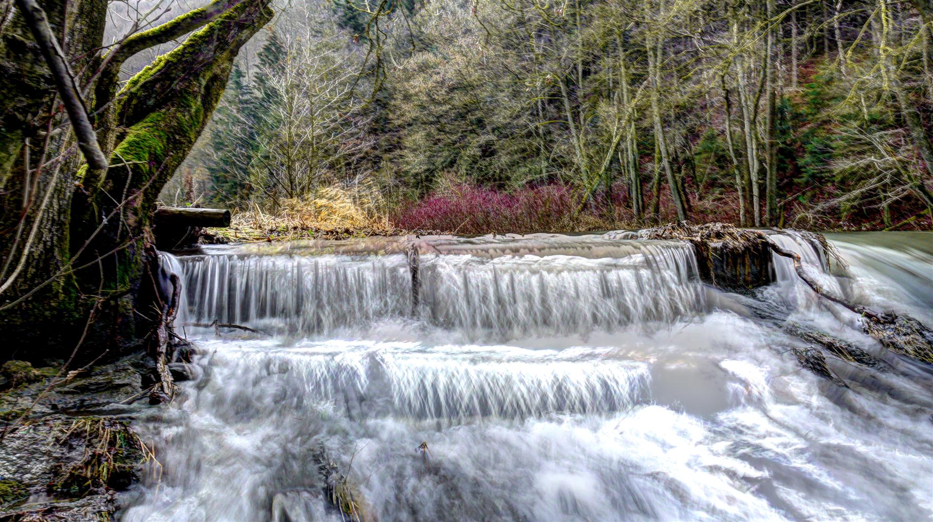 Wasserfall Lenne Winter 2012