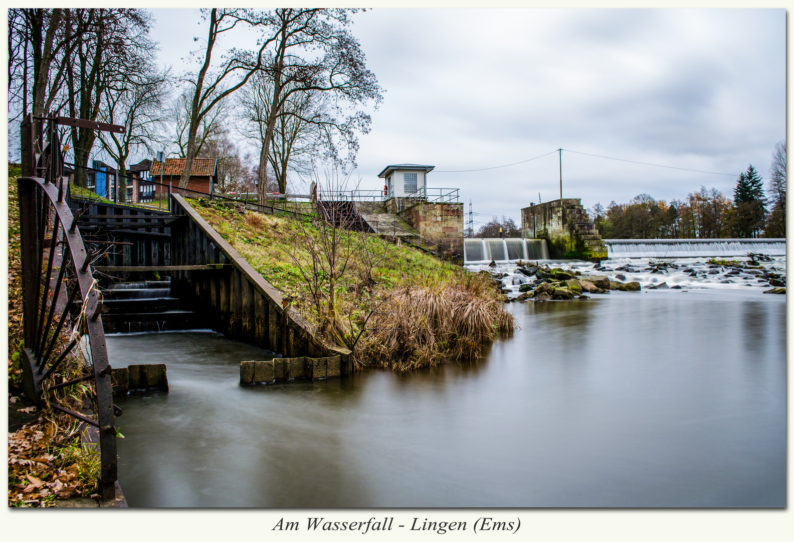 Wasserfall Lingen (Ems) Foto & Bild | landschaft, bach ...