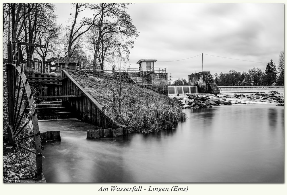 Wasserfall Lingen (Ems) - BW