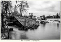 Wasserfall Lingen (Ems) - BW