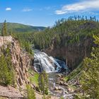 Wasserfall mit Geothermalwasser