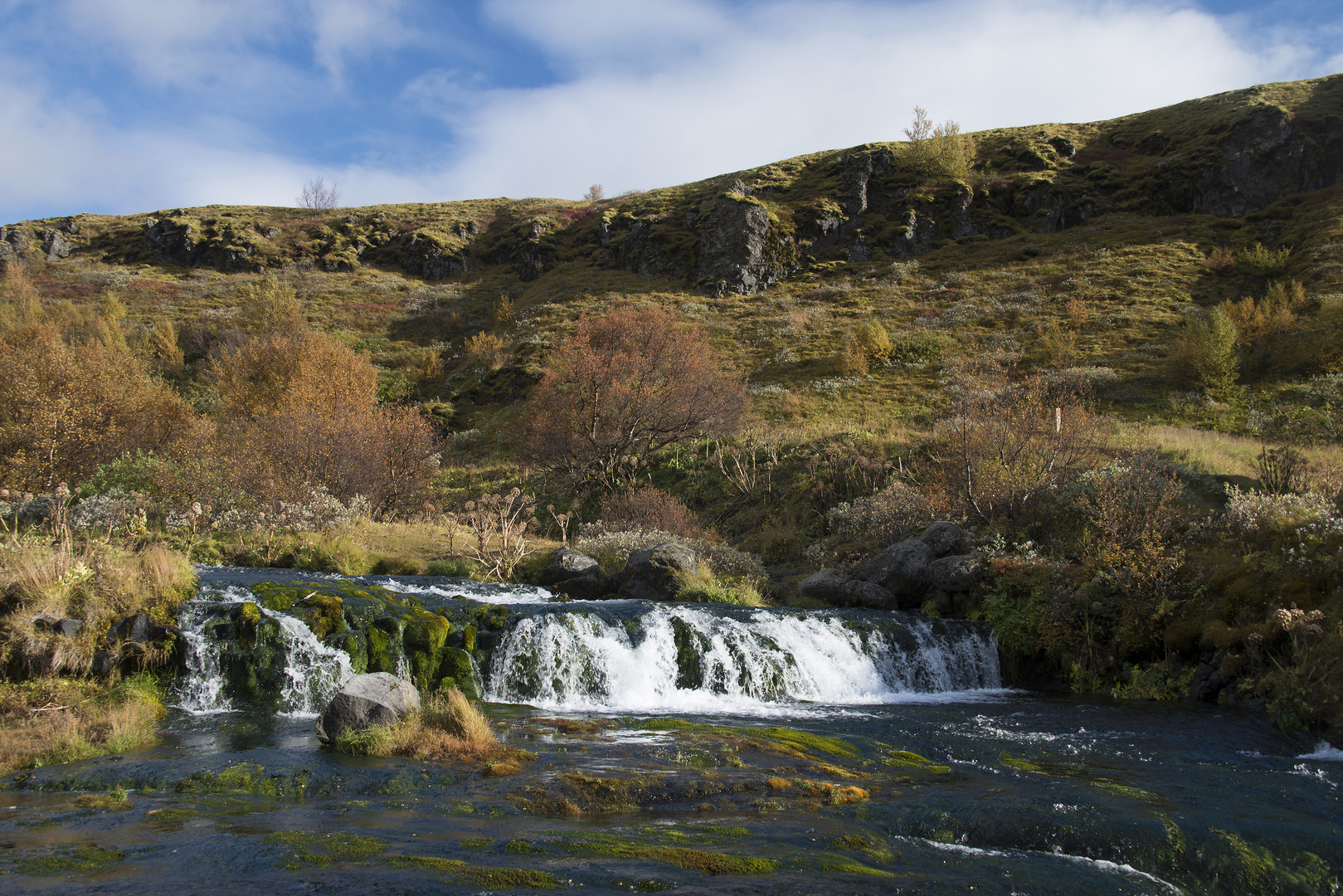 Wasserfall mit Moos