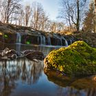 Wasserfall mit moosstein