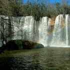 Wasserfall mit Regenbogen