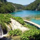 Wasserfall mit See