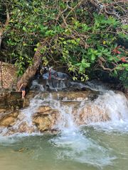 Wasserfall-Mündung