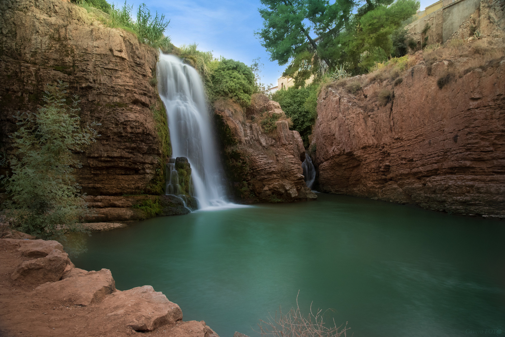 Wasserfall nahe Zaragoza