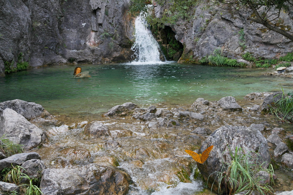 Wasserfall Olymp von Dion aus