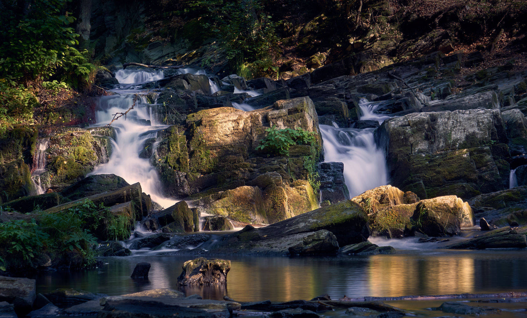 Wasserfall "Selkefall" im Harz im Sommer