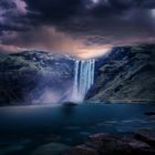 Wasserfall Skógafoss in Island.