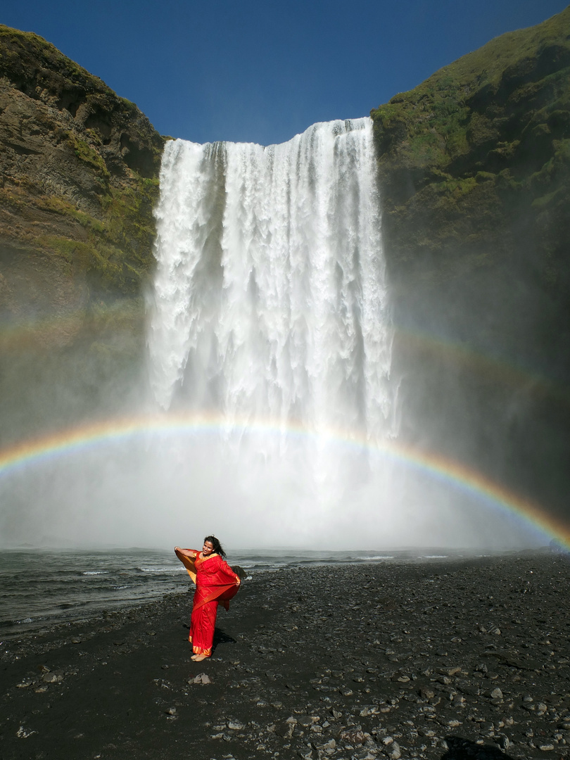 Wasserfall Skogafoss in Island