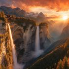 Wasserfall Sunset
