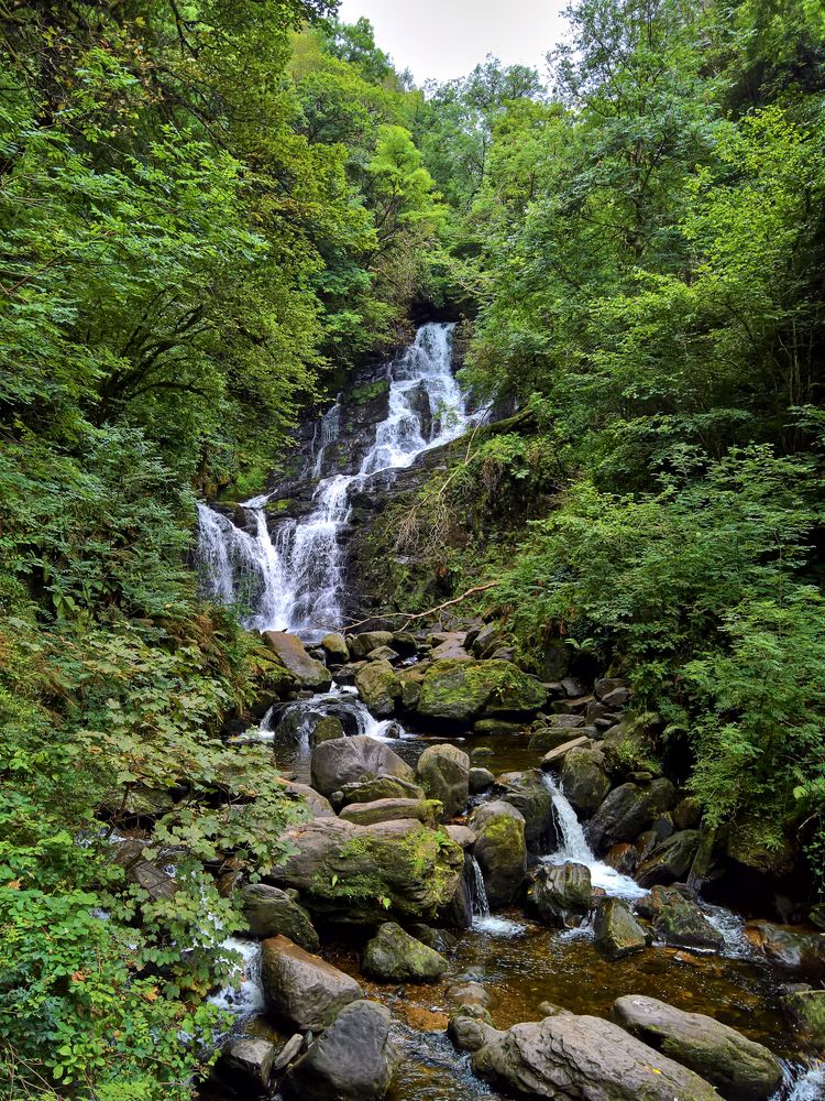 Wasserfall "Torc Waterfall" in Kerry, Irland