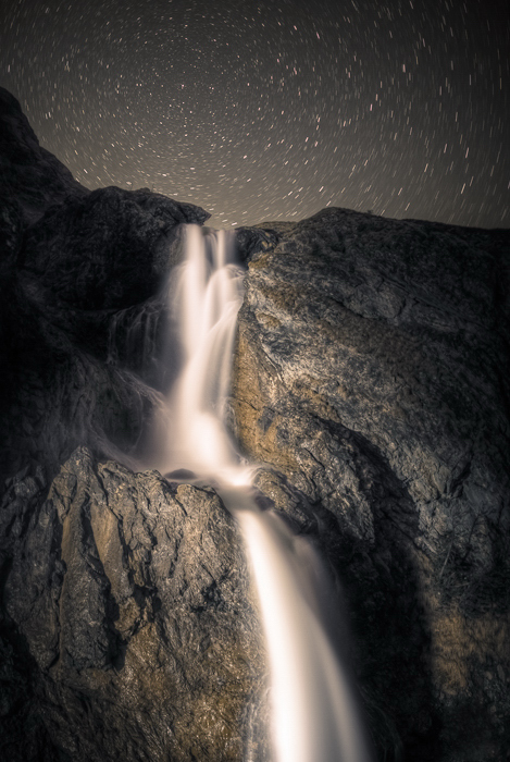 Wasserfall und Polarstern