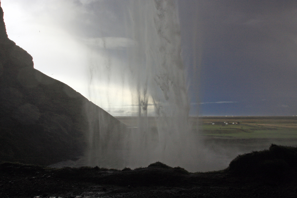 Wasserfall von hinten