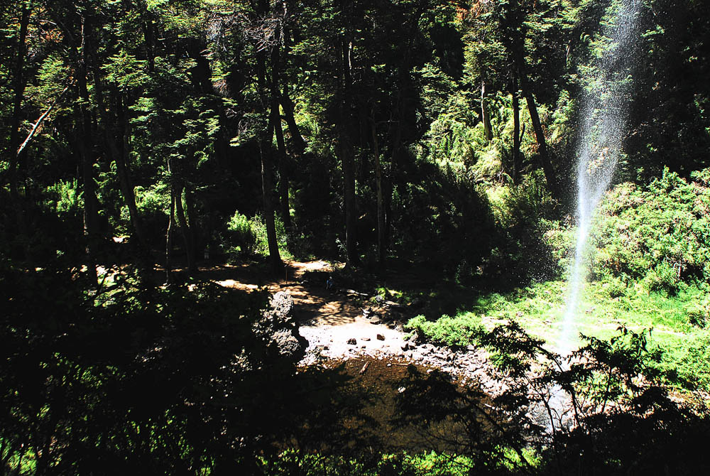 Wasserfall von hinten