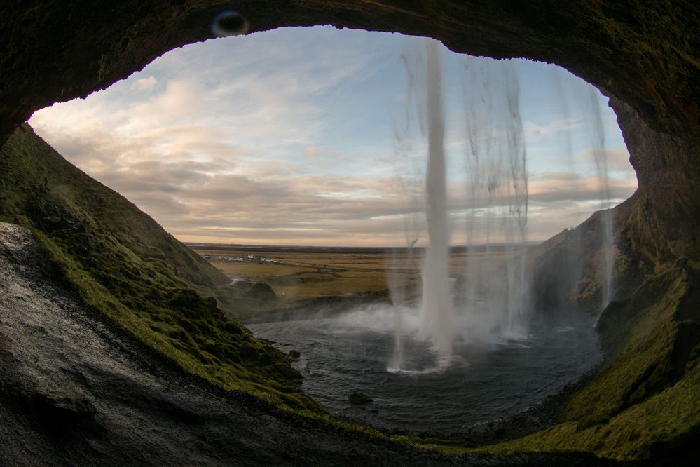 Wasserfall von hinten