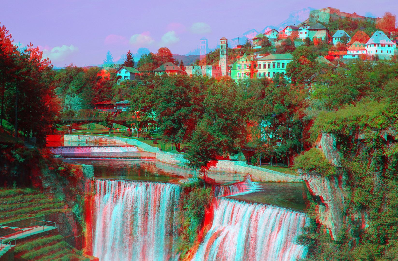 Wasserfall von Jajce