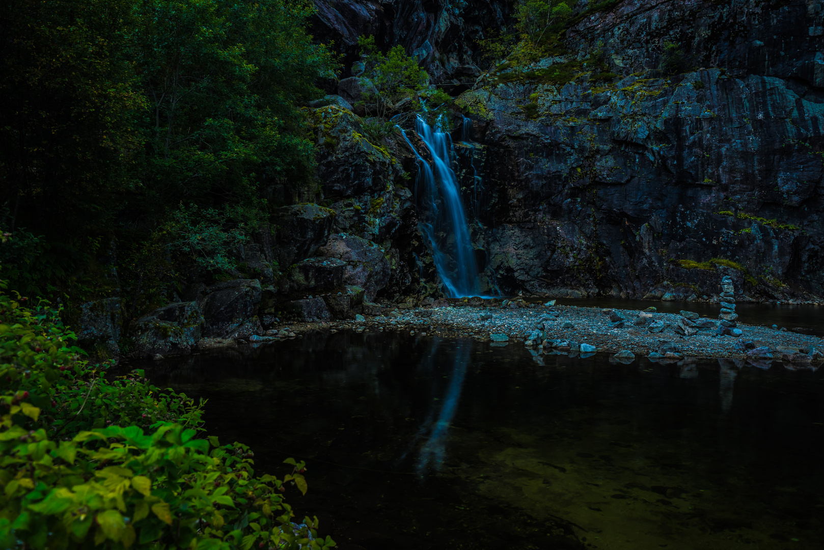 Wasserfall zum Baden 