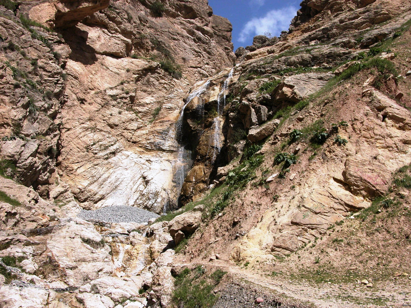 Wasserfall zwischen Kunduz und Faizabad