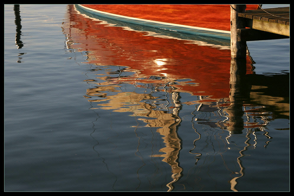 Wasserfarben im Hafen von Arnis - Watercolours in the harbour of Arnis