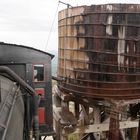 Wasserfassen am Waumbek water tank