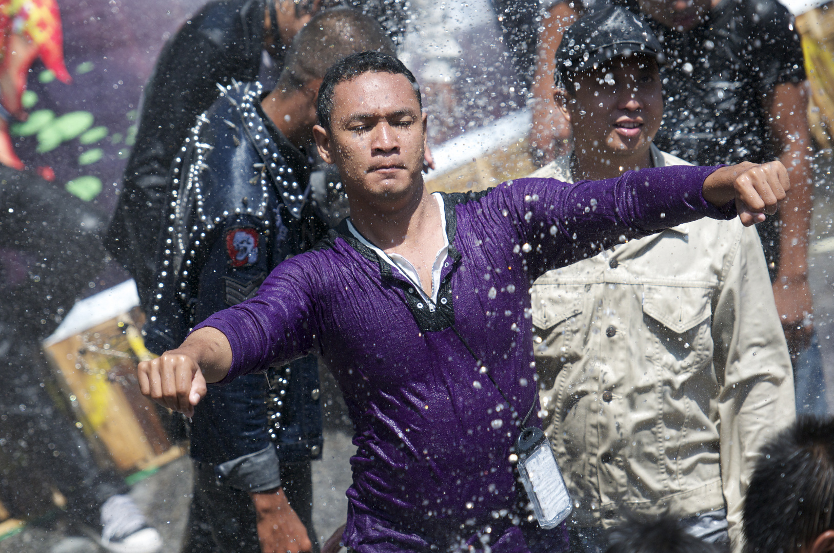 Wasserfest in Mandalay/Myanmar