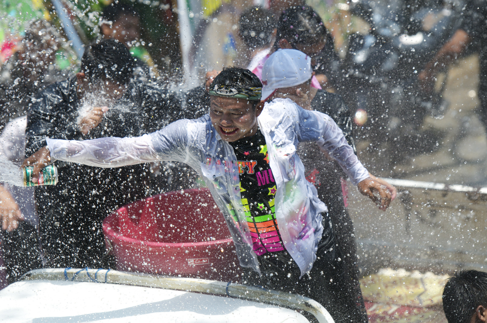 Wasserfest in Myanmar