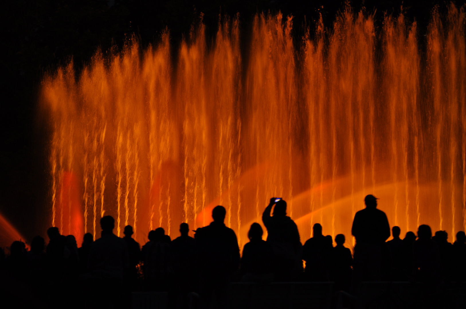 Wasserfeuerwerk in Planten und Blomen Hamburg