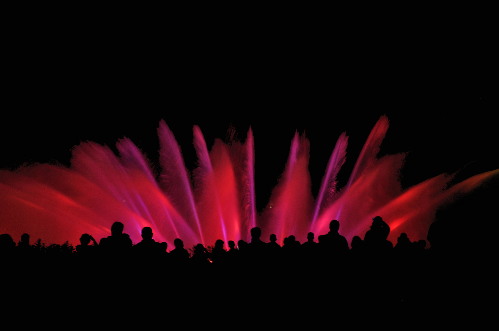 Wasserfeuerwerk in Planten und Blomen Hamburg