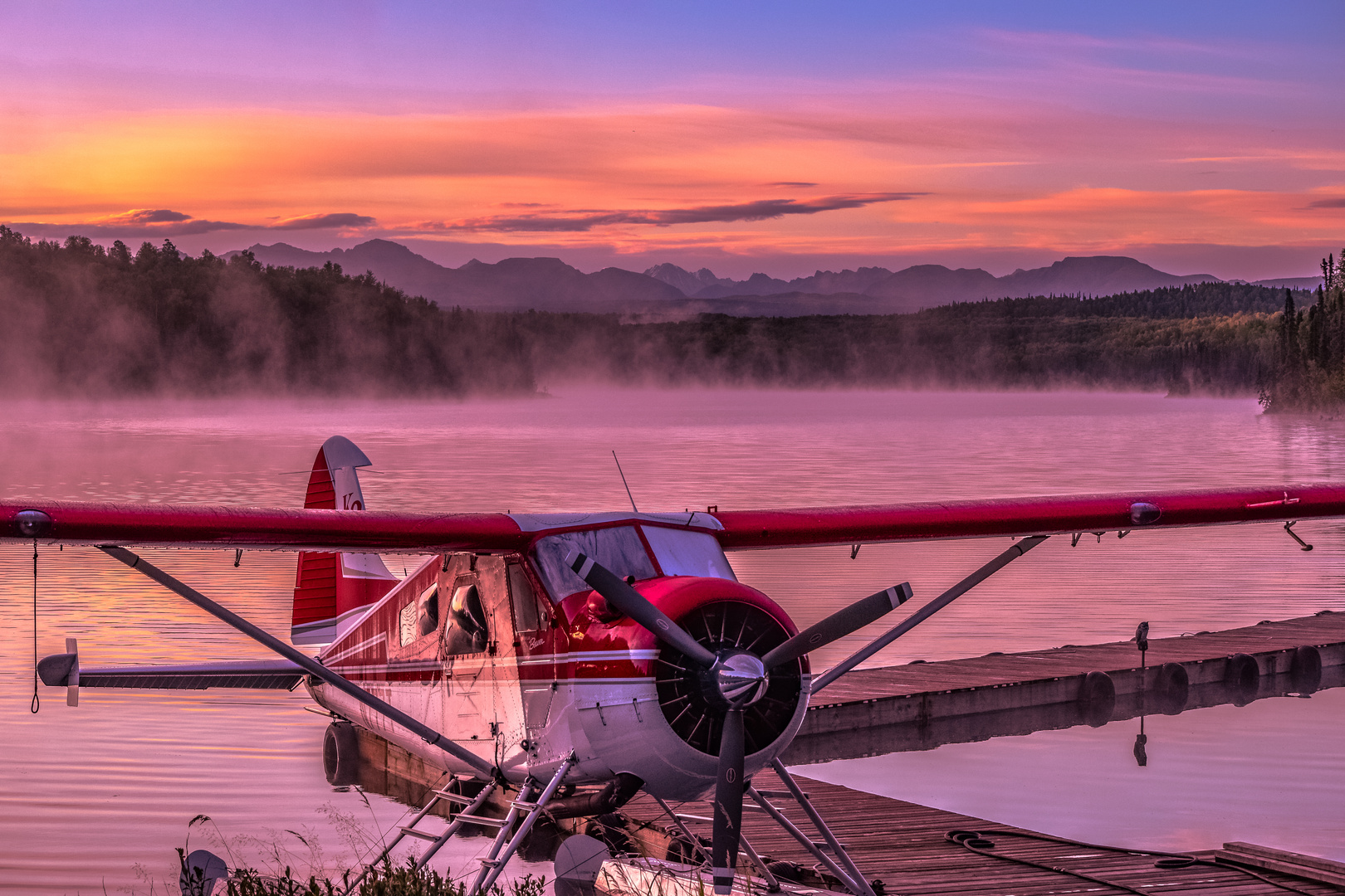 Wasserflugzeug in Alaska