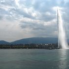 Wasserfontäne am Genfer See