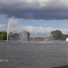 Wasserfontäne am Jungfernsteg