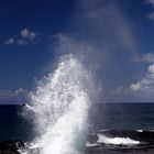 Wasserfontäne am Spouting Horn auf Kauai