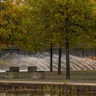 Wasserfontäne im Tierheim Aussenbereich