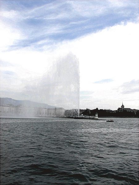 Wasserfontäne in Genf(Schweiz)