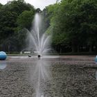 Wasserfontaine mit drei Kugeln