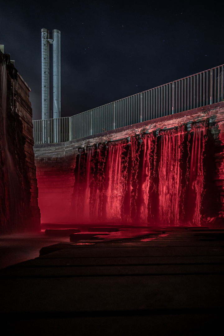 Wassergarten Landsweiler-Reden bei Nacht