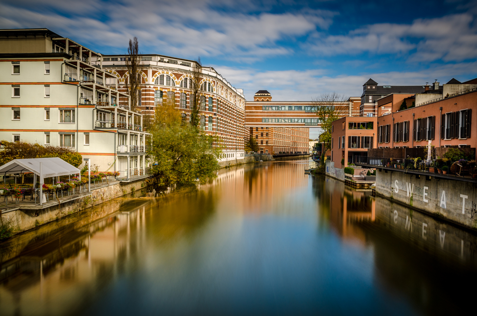 Wasserkanäle in Plagwitz Leipzig