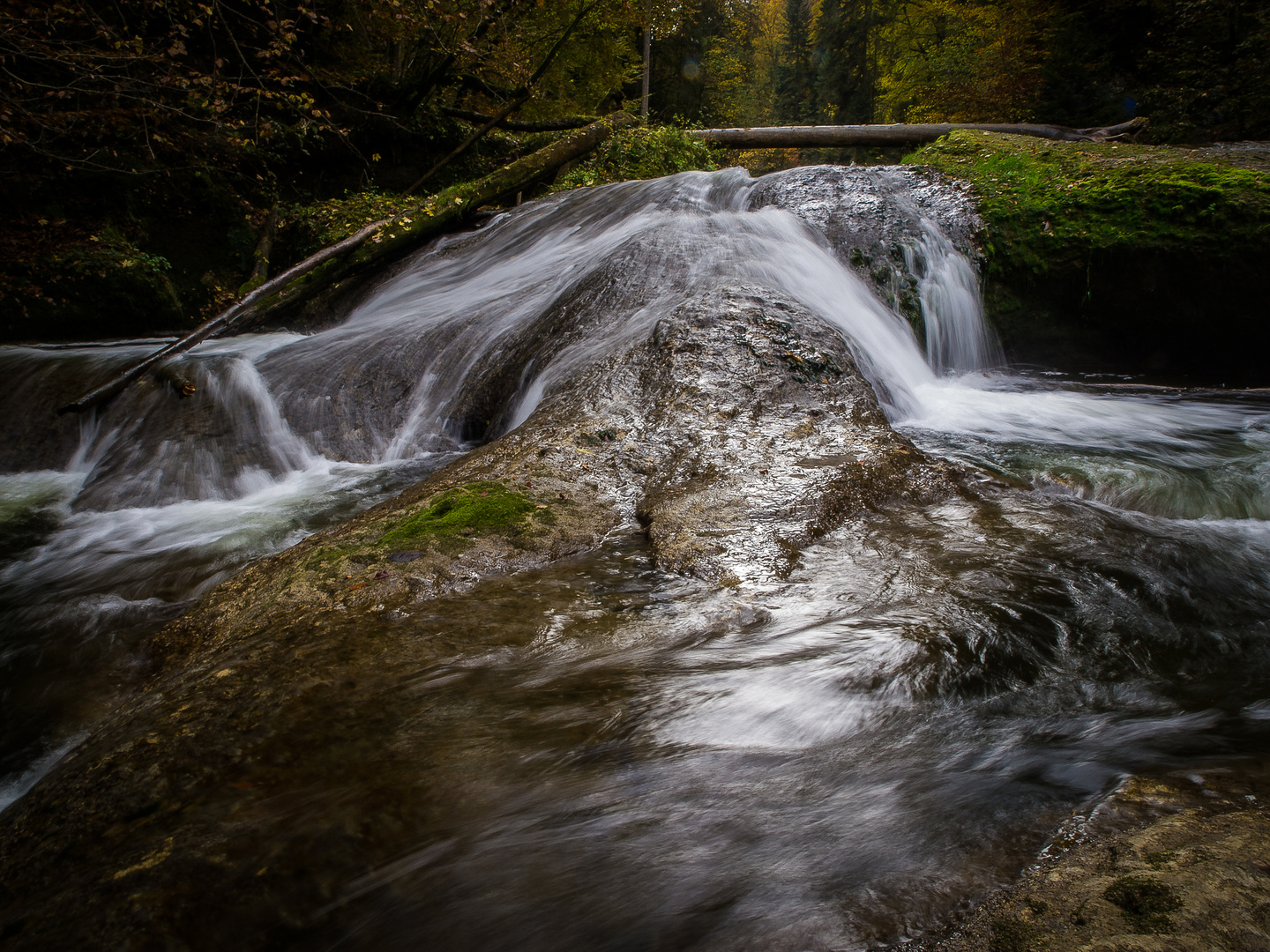 Wasserkaskade im Eistobel