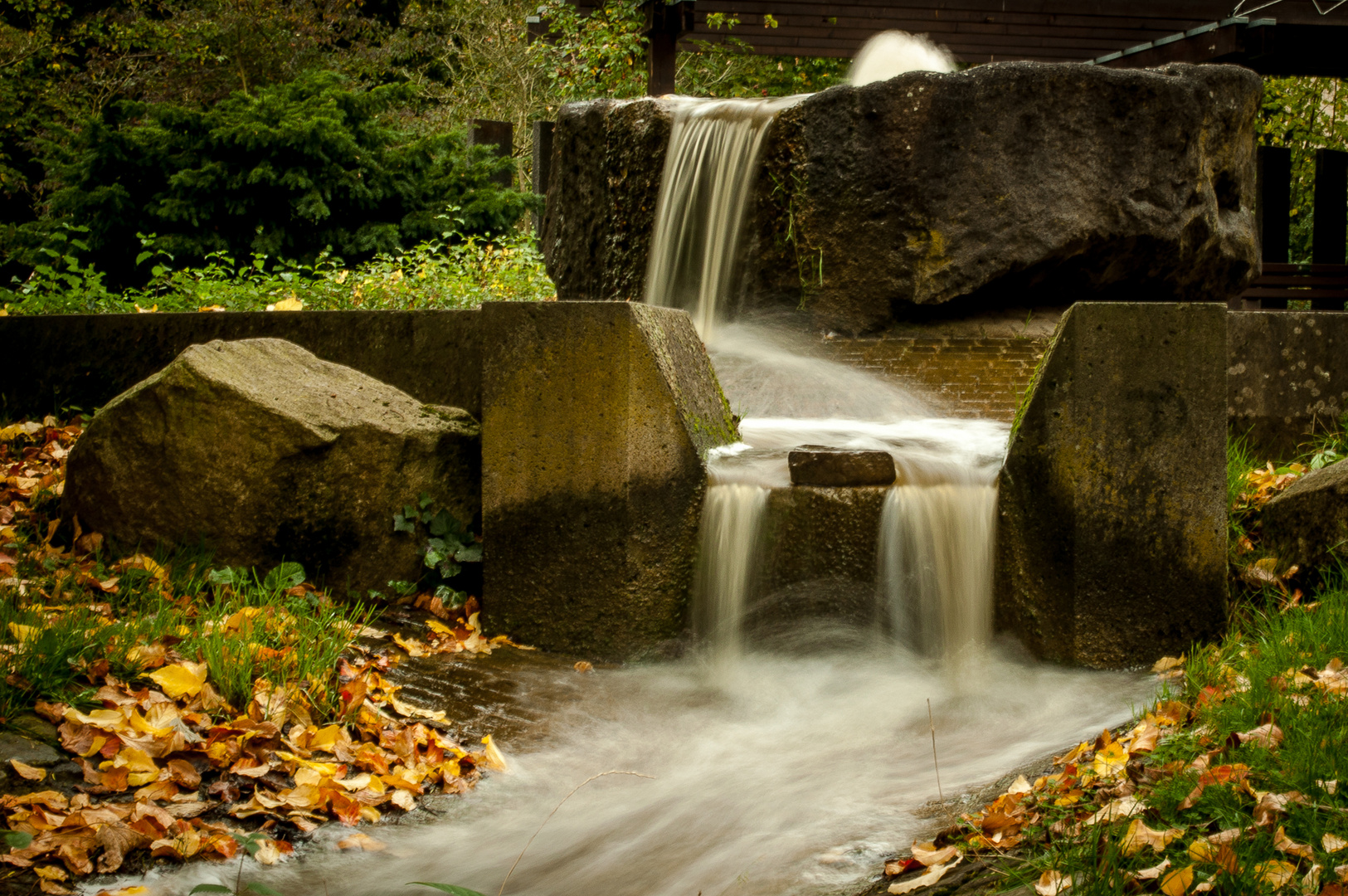 Wasserkaskaden im Reitersdorfer Park, Bad Honnef