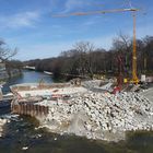 Wasserkraftwerk München im Bau
