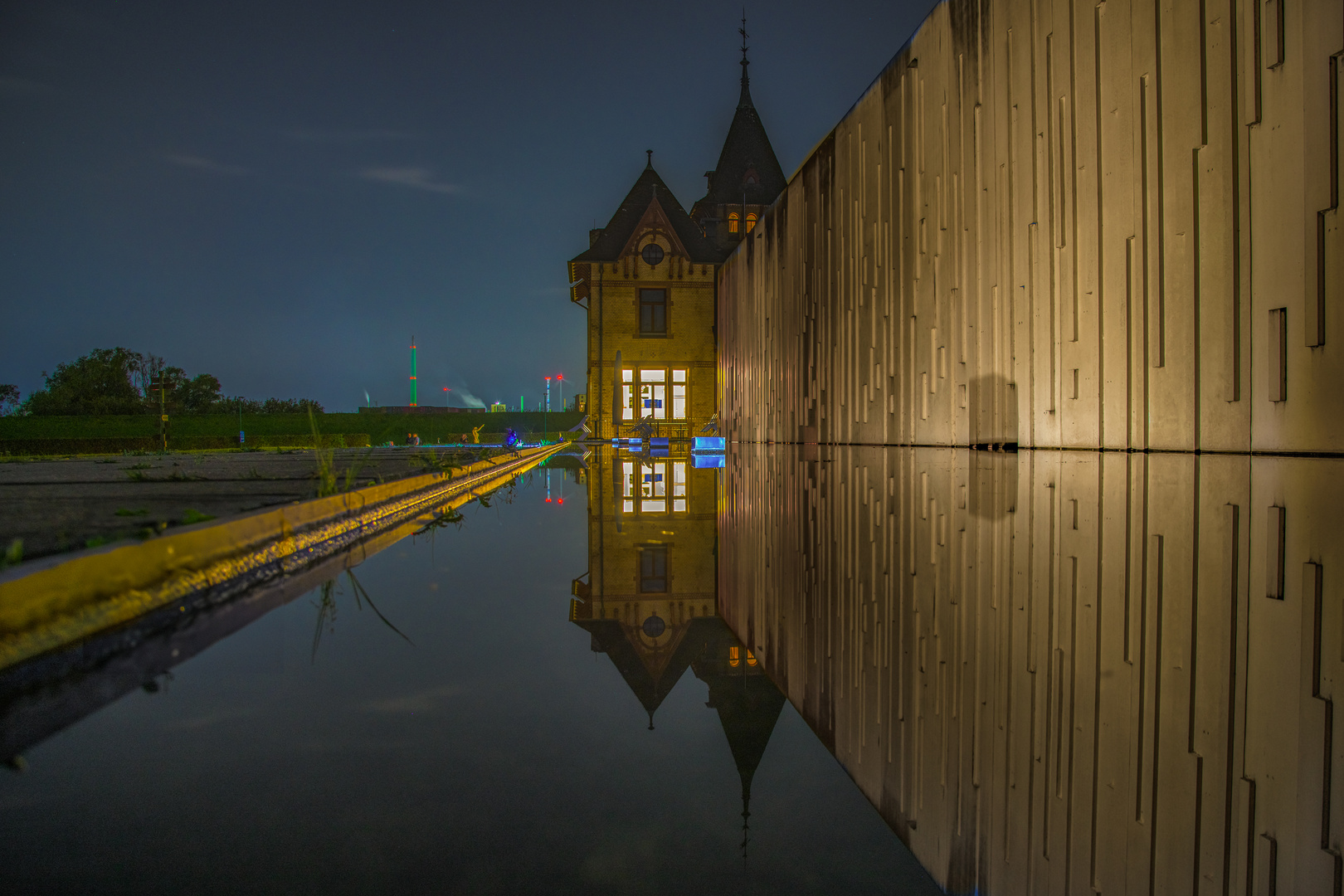 Wasserkunst Kaltehofe - Spiegelung